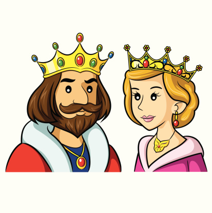 King Queen Cartoon Stock Illustration - Download Image Now - Queen - Royal  Person, King - Royal Person, Baby Girls - iStock