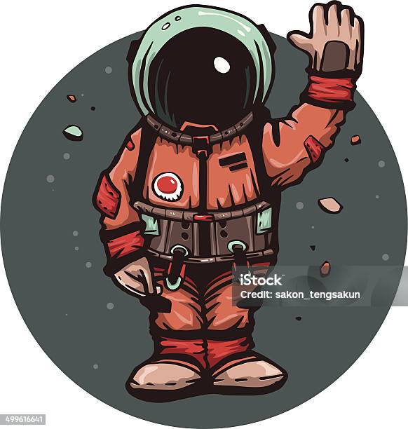 Astronaut In A Spacesuit Stock Illustration - Download Image Now - Cosmonaut, Helmet, Adult
