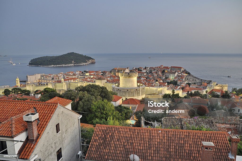 City of Dubrovnik in Croatia from above Above Stock Photo