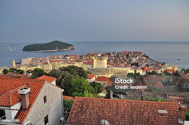 City Of Dubrovnik In Croatia From Above Stock Photo - Download Image Now - Above, Adriatic Sea, Architecture