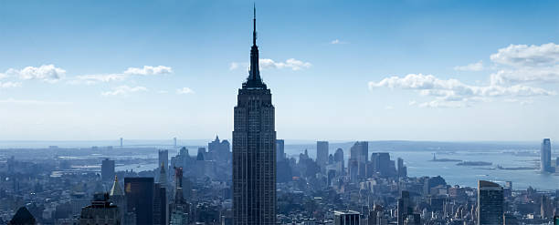 istock Skyscraper in a city, Empire State Building, Lower Manhattan, Ne 499618715