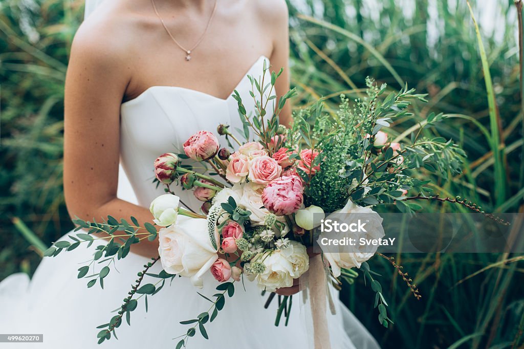 Rustic wedding bouquet Wedding Stock Photo