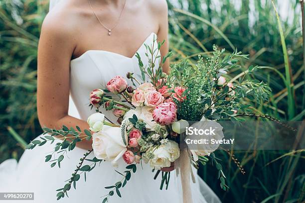 Rustic Wedding Bouquet Stock Photo - Download Image Now - Wedding, Flower, Bouquet