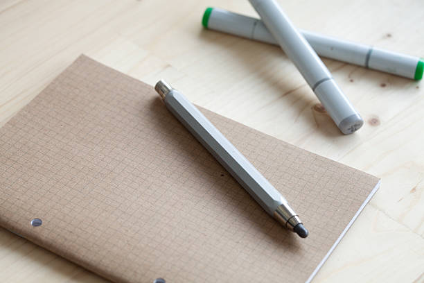 istock pencil notebook drawing shotnote for business and education 499620888