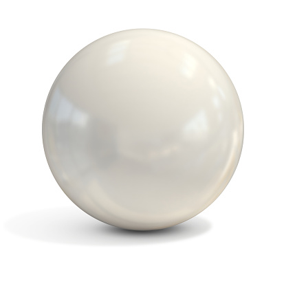 white ball isolated
