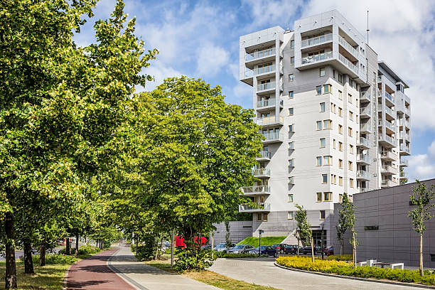 istock Modern complex of apartment buildings 499624808