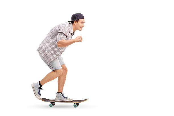 istock Young man riding a skateboard 499629168