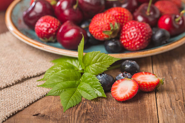 Berries mix in bowl