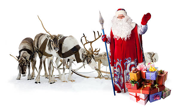 istock Santa Claus and his reindeer 499632138