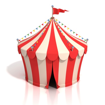 circus tent 3d illustration