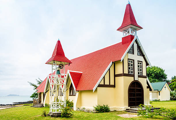 istock Mauritius Cap Malheureux Red Roof Church 499641403