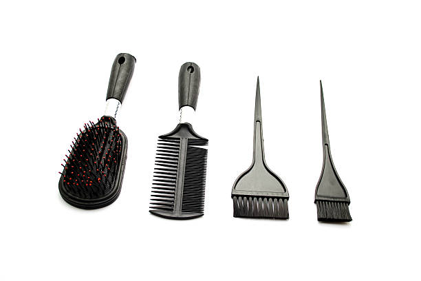 istock Different Hairbrush with Coloring Brush 499641905