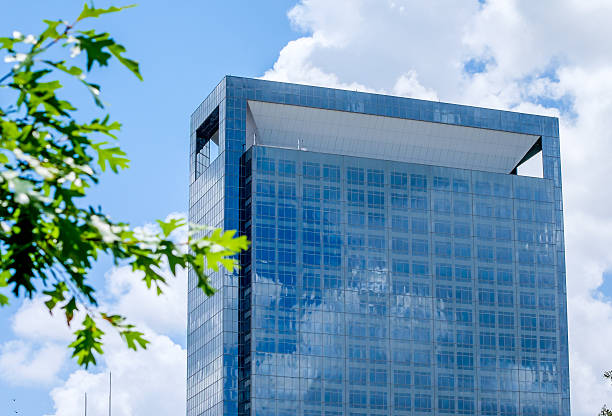 Glass Office building stock photo
