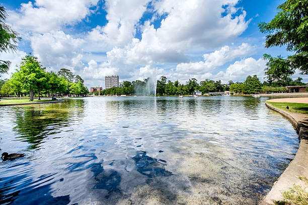 Bright sky above the lake
