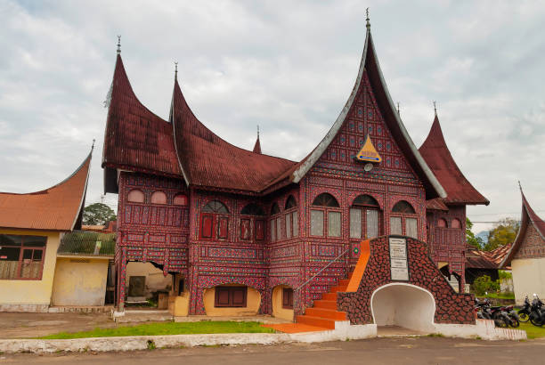 The Famous Istano Baso Pagar Ruyung, a Palace, heritage building with traditional Minangkabau design, a tourist destination in Tanah Datar, West Sumatera, Indonesia