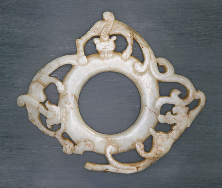 Ancient jade carved chi dragons, Chi dragon is one of nine sons of dragon in chinese traditional cultures.