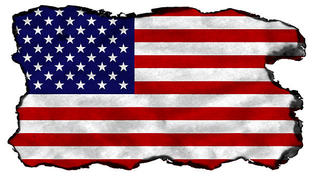 istock USA flag painted on paper texture 499649672