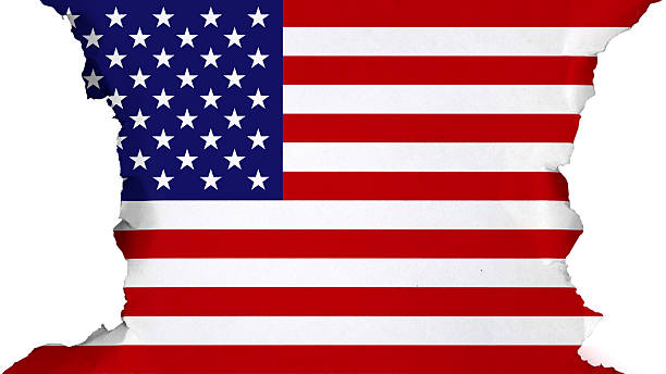 istock USA flag painted on paper texture 499650962