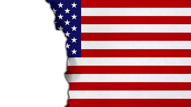 istock USA flag painted on paper texture 499651108