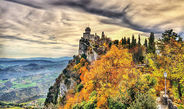 istock De La Fratta or Cesta Tower in San Marino 499655834