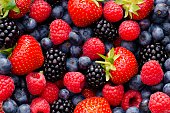 istock Wild berry mix - strawberries, blueberries, blackberries and raspberries 499658564