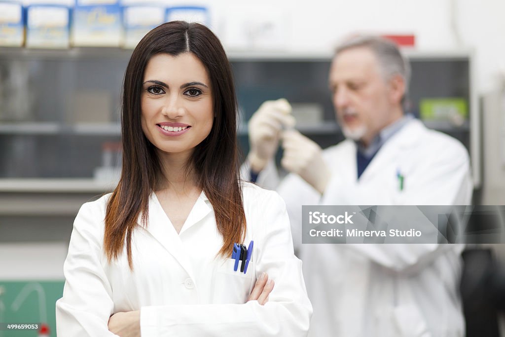 Scientist at work in a laboratory Adult Stock Photo