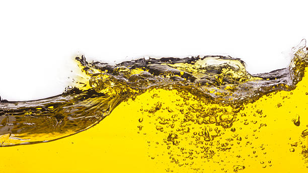 istock abstract image of spilled oil . On a white background. 499661747