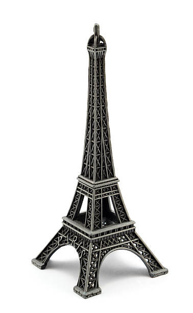 istock Keychain souvenir from metal Eiffel Tower Paris isolated on white 499662118