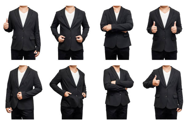 istock Set of business body on white background. 499662474
