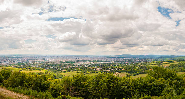 istock Vienna Cityscape Overcast Panorama 499662686