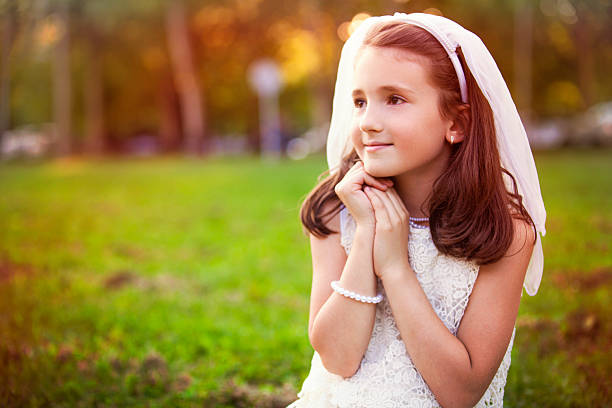 istock Little girl dressed as a bride 499662830