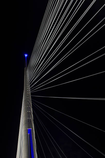istock Part of construction of Ada bridge at Night 499663041
