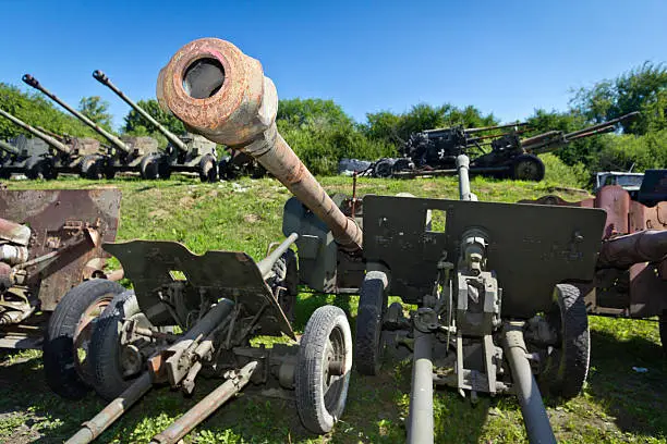 Photo of Military Artillery junkyard