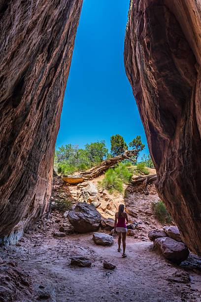 istock Hiker in the Tusher tunnel 499666417