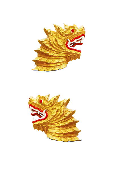 3D rendering of a fantasy dragon isolated on white background