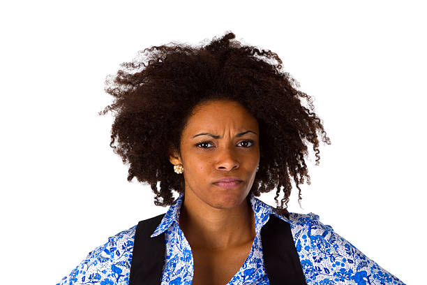 istock Sceptic afro american woman 499674397