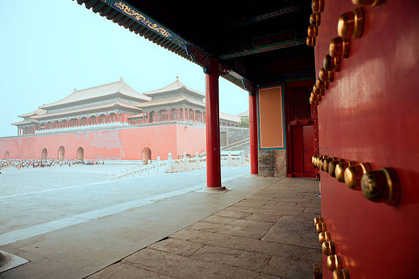 istock Chinese Palace Museum gate nails 499674985