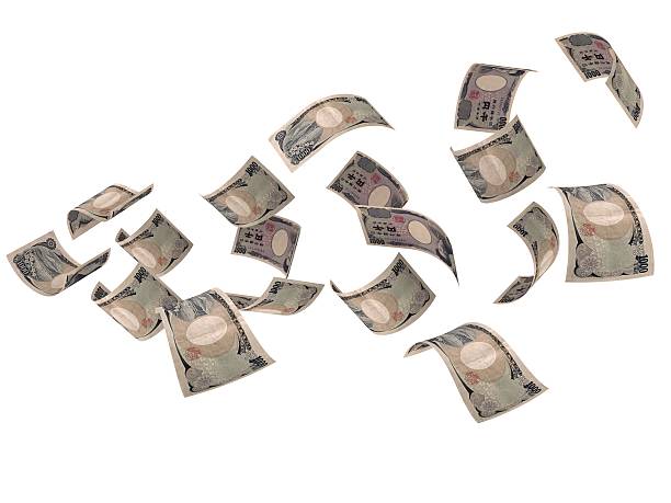 istock Flying Japanese Currency 499675713