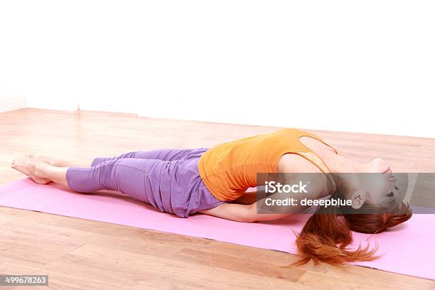 Young Woman Doing Yoga Fish Pose Stock Photo - Download Image Now - 20-29 Years, Active Lifestyle, Adult