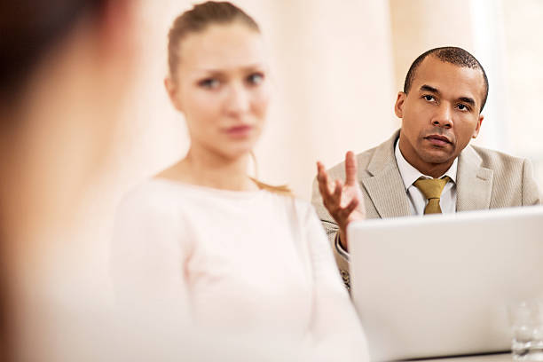 istock African American businessman on a meeting. 499678917
