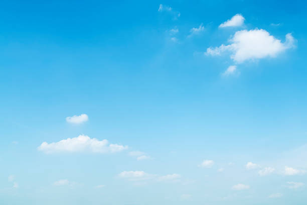 Luz céu azul. - fotografia de stock