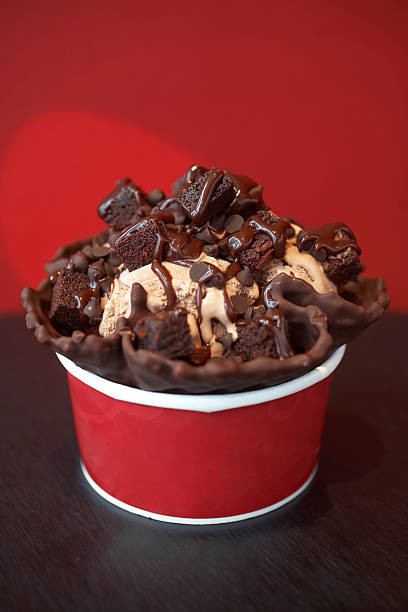 istock close up chocolate icecream and vanilla 499680149