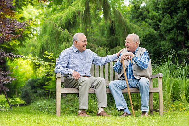 Old Friends stock photo