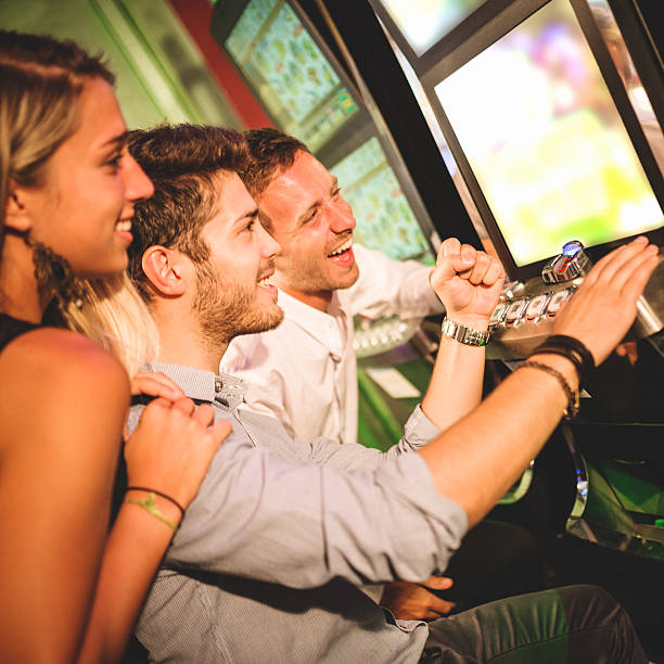 istock friends playing at casino 499681273