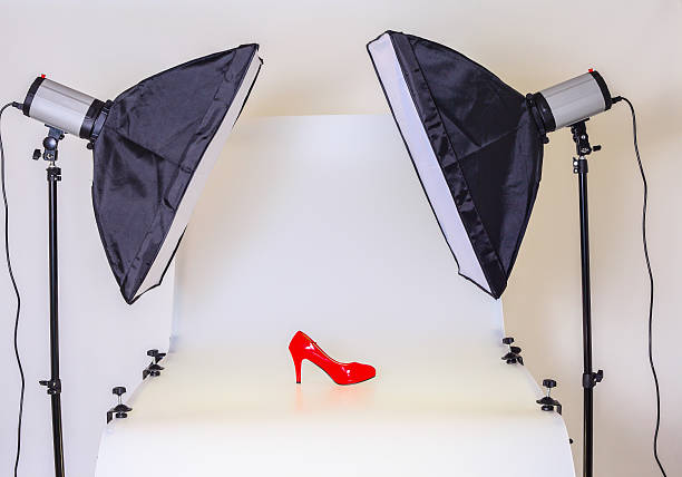 Photo table for product photography in the studio Photo table for product photography in the studio lightbox photos stock pictures, royalty-free photos & images