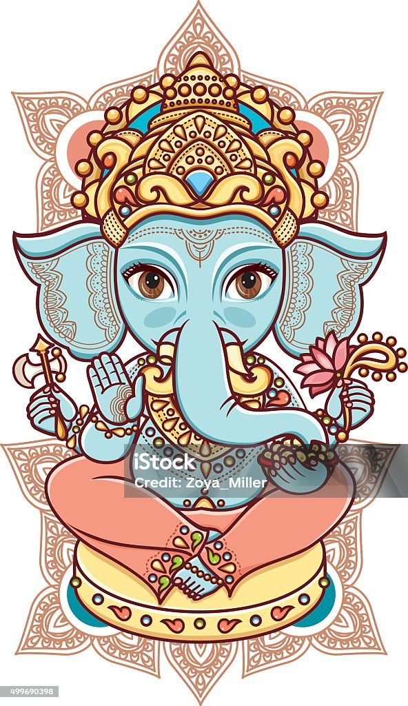 Hindu Elephant God Lord Ganesh Stock Illustration - Download Image Now -  Ganesha, Shiva, Asian Elephant - iStock