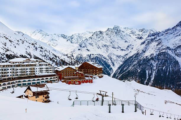 istock Mountains ski resort Solden Austria 499692586