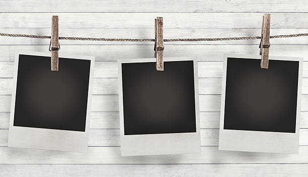 istock Blank photo frame with summer flowers 499694385