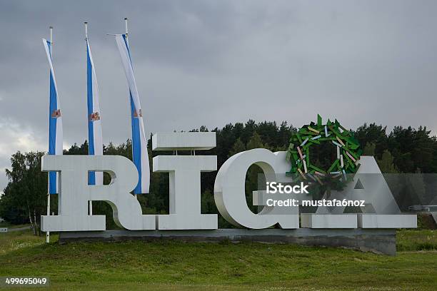 Riga With Capital Letters Stock Photo - Download Image Now - Alphabet, Baltic Countries, Basement