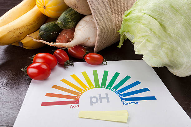 acidic comida - litmus test - fotografias e filmes do acervo